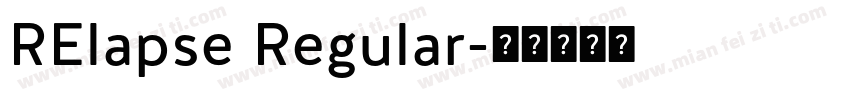 RElapse Regular字体转换